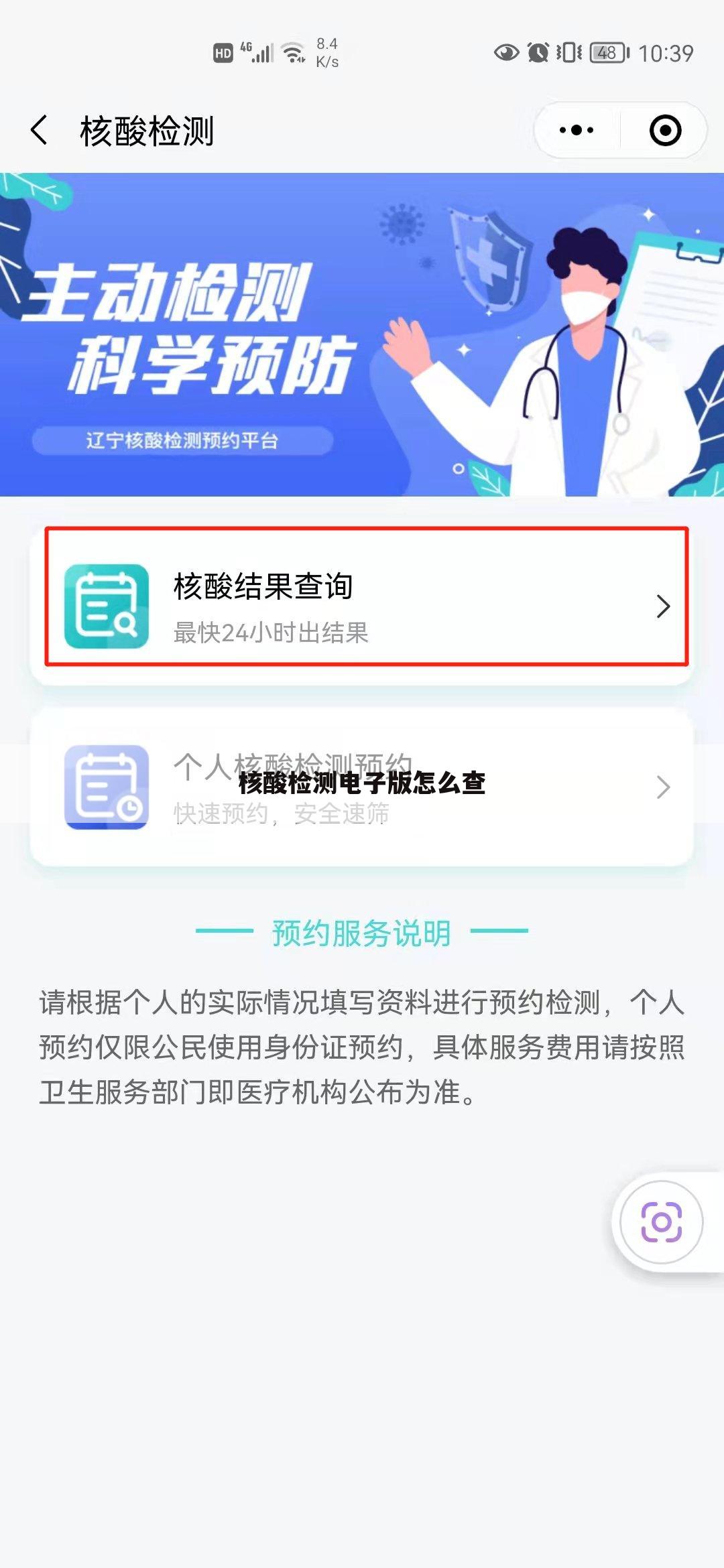 核酸检测电子版怎么查