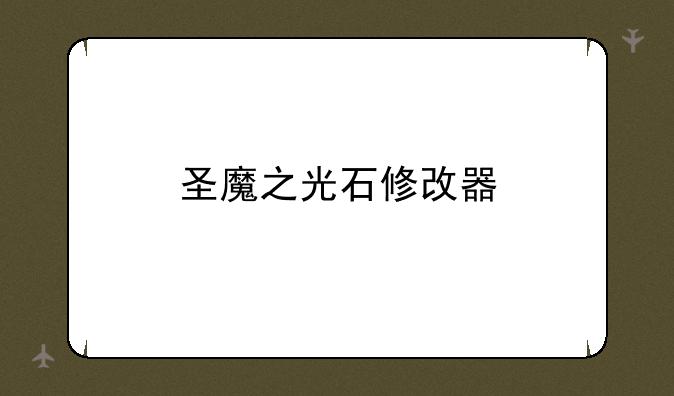 圣魔之光石修改器