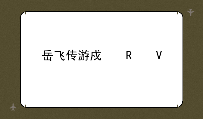 岳飞传游戏攻略