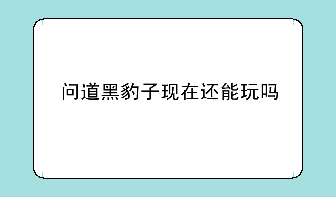 问道黑豹子现在还能玩吗