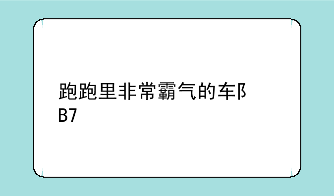 跑跑里非常霸气的车队名字