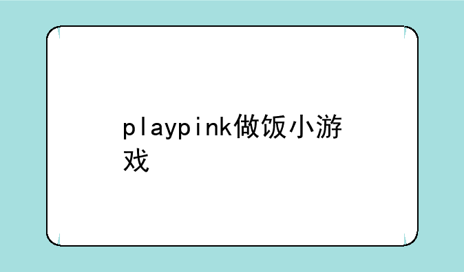 playpink做饭小游戏