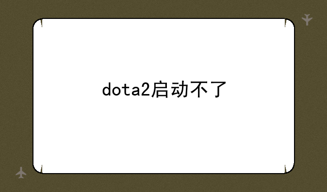 dota2启动不了