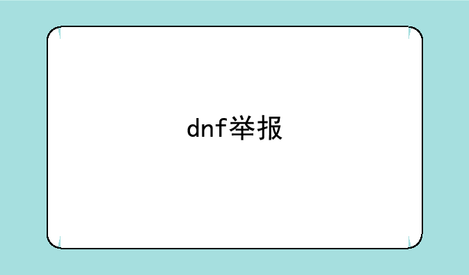 dnf举报