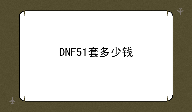 DNF51套多少钱