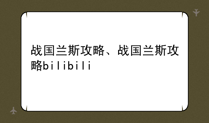 战国兰斯攻略、战国兰斯攻略bilibili